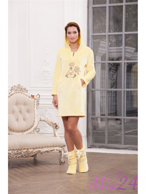 232 Платье домашнее "Cleo" желтый 232 Платье домашнее "Cleo" желтый