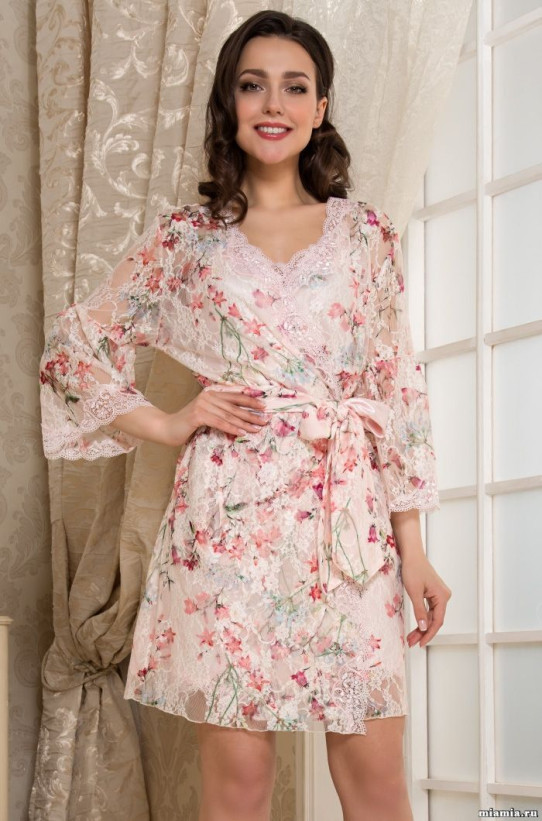 Халат кружевной Mia-Amore "Amely" 8073