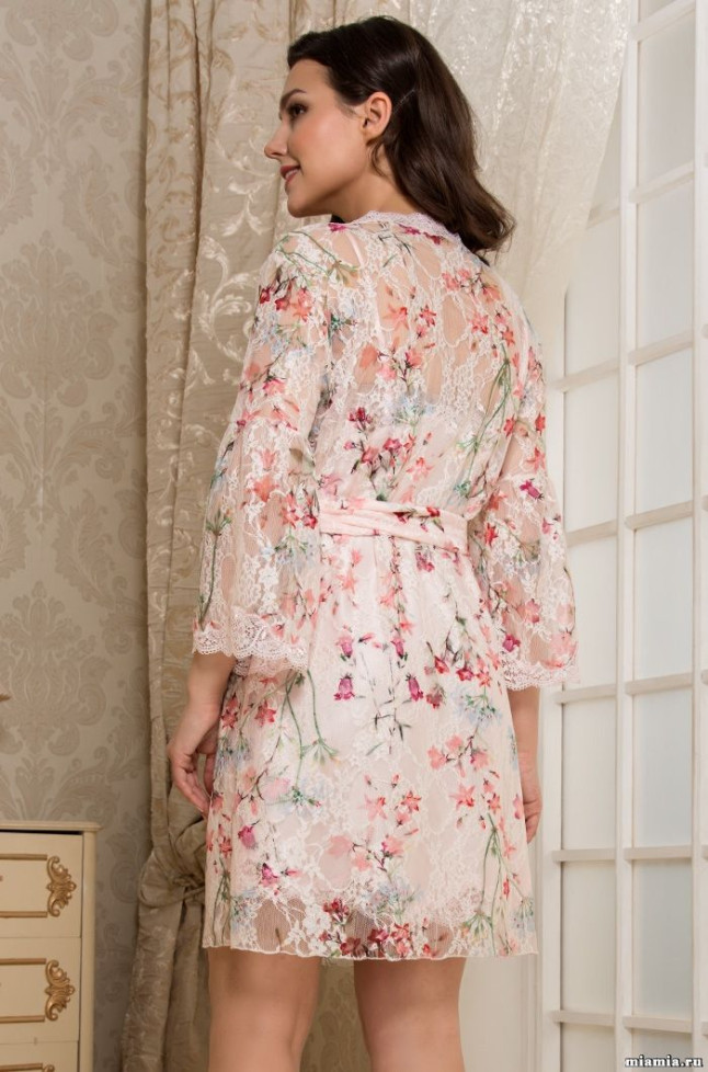 Халат кружевной Mia-Amore "Amely" 8073