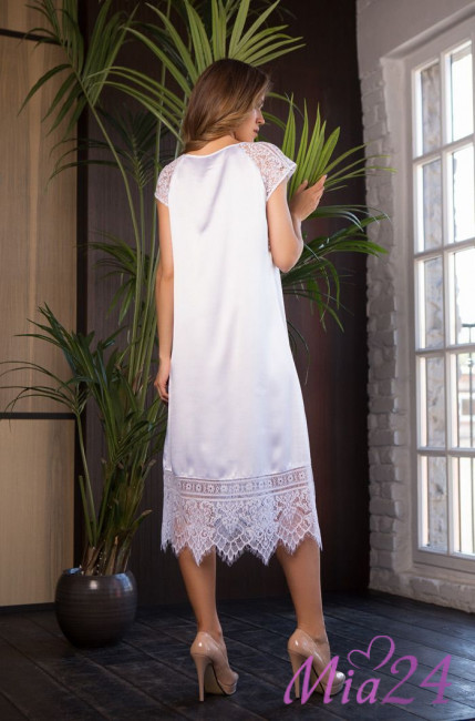 Туника женская длинная Mia-Mia "Evelin" 17535 белый Туника женская длинная Mia-Mia "Evelin" 17535 белый