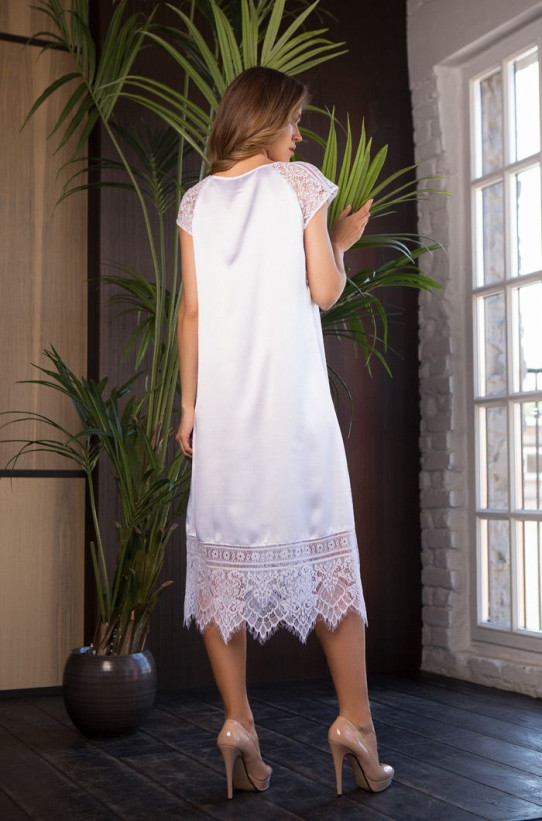 Туника женская длинная Mia-Mia "Evelin" 17535 белый