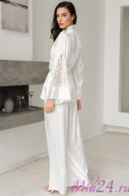 Комплект-тройка женский шелковый Mia-Amore "Marjory" 3966 белый 