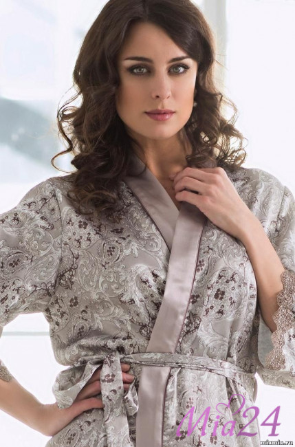 Халат женский средней длины Mia-Mella "Stella" 9297 Халат женский средней длины Mia-Mella "Stella" 9297