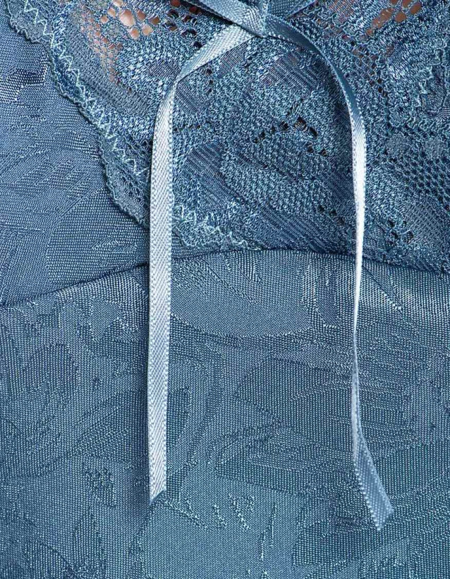 Сорочка женская из жаккарда Mia-Mia "Anabel" 17111 серо-голубой