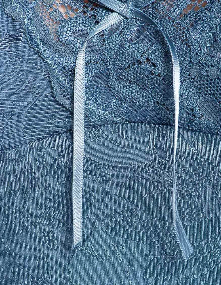 Сорочка женская из жаккарда Mia-Mia "Anabel" 17111 серо-голубой