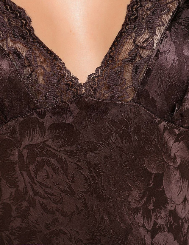 5708 Сорочка длинная "Amely" choco