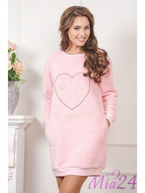 631 Платье домашнее "Cleo" розовый