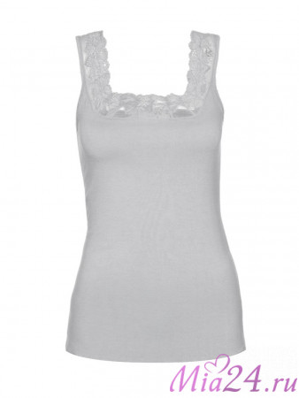 Майка женская из хлопка Cotonella "L'Altra" GD138 серый меланж