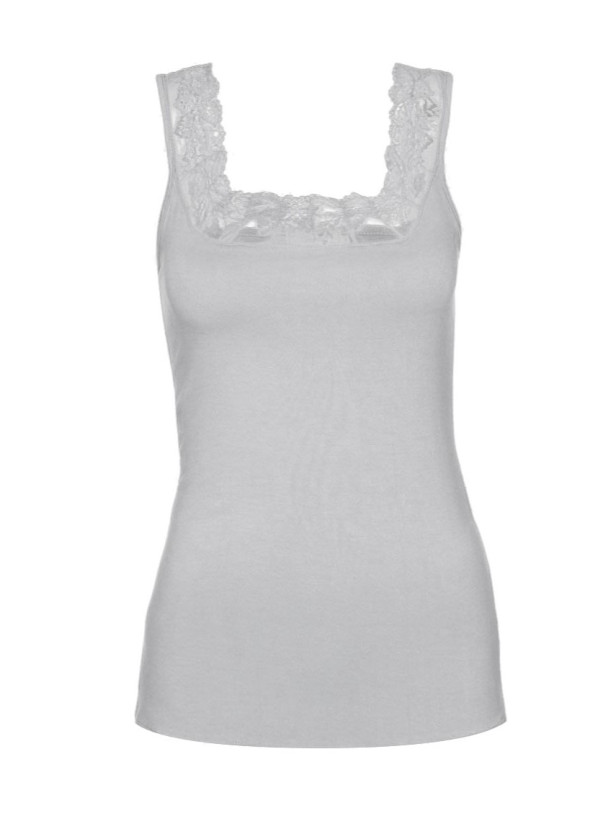 Майка женская из хлопка Cotonella "L'Altra" GD138 серый меланж