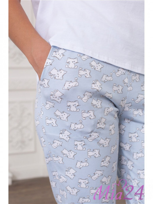 733 Пижама женская "Cleo" голубой