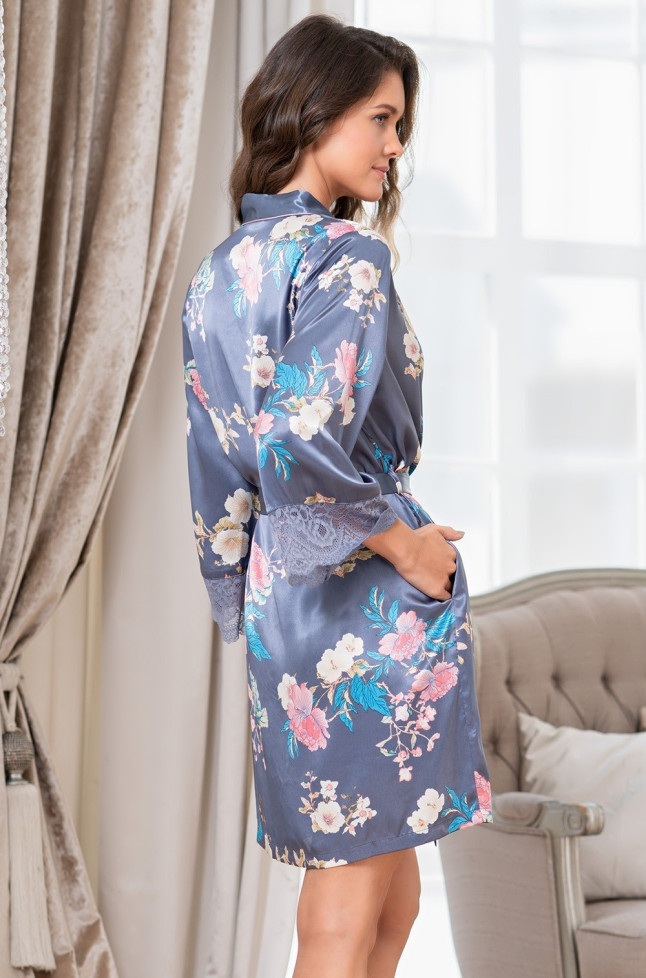 Халат женский шелковый Mia-Amore "Henrietta" 3763