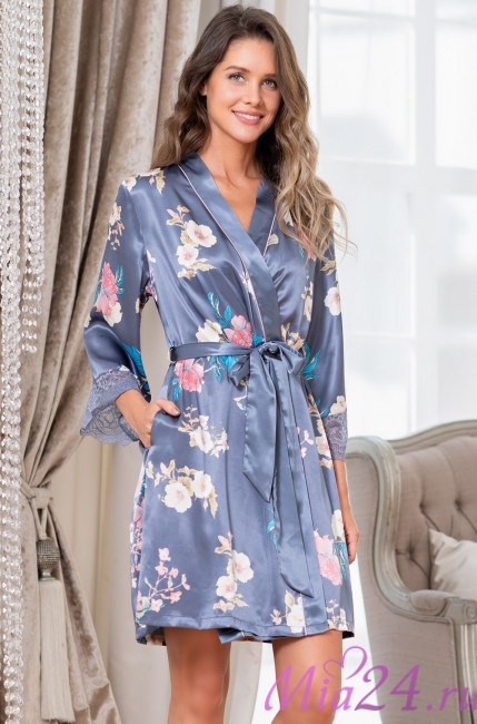 Халат женский шелковый Mia-Amore "Henrietta" 3763 Халат женский шелковый Mia-Amore "Henrietta" 3763