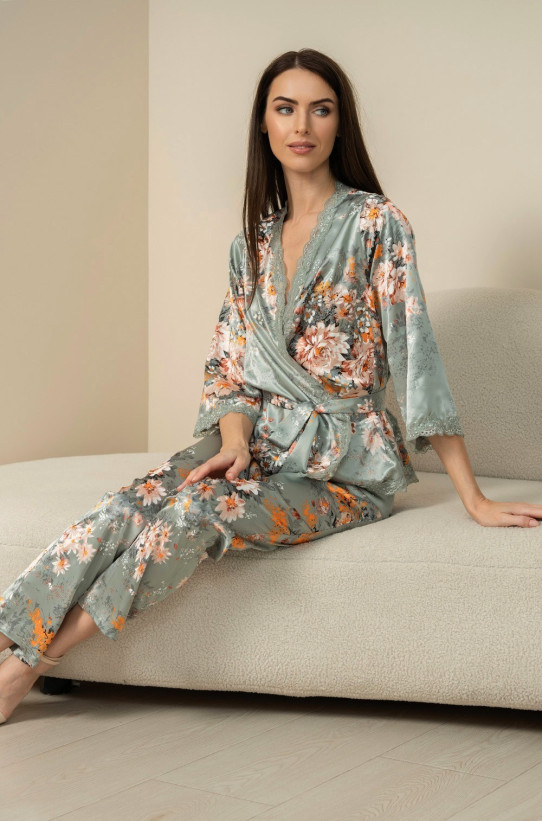 Комплект женский домаший шелковый Mia-Amore "Azalia" 4416