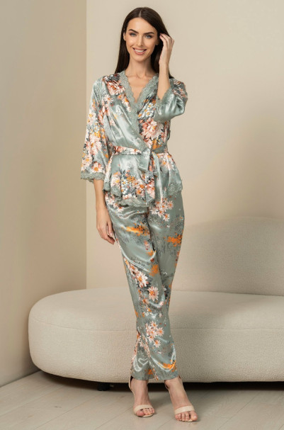 Комплект женский домаший шелковый Mia-Amore "Azalia" 4416