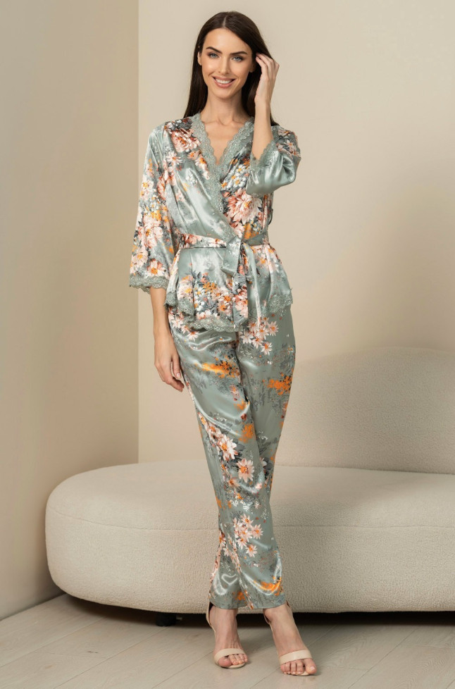 Комплект женский домаший шелковый Mia-Amore "Azalia" 4416