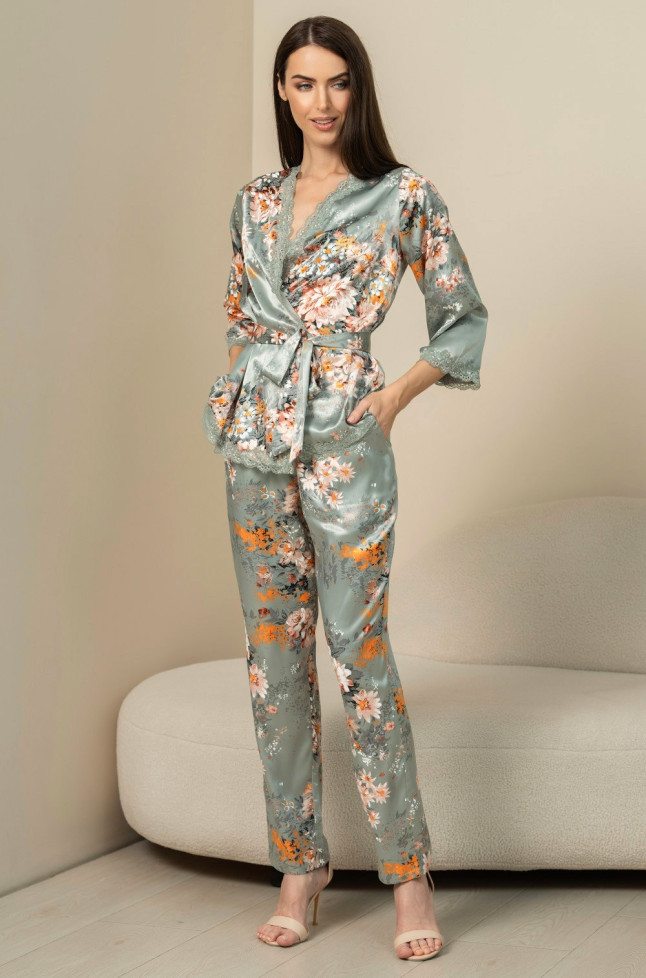 Комплект женский домаший шелковый Mia-Amore "Azalia" 4416