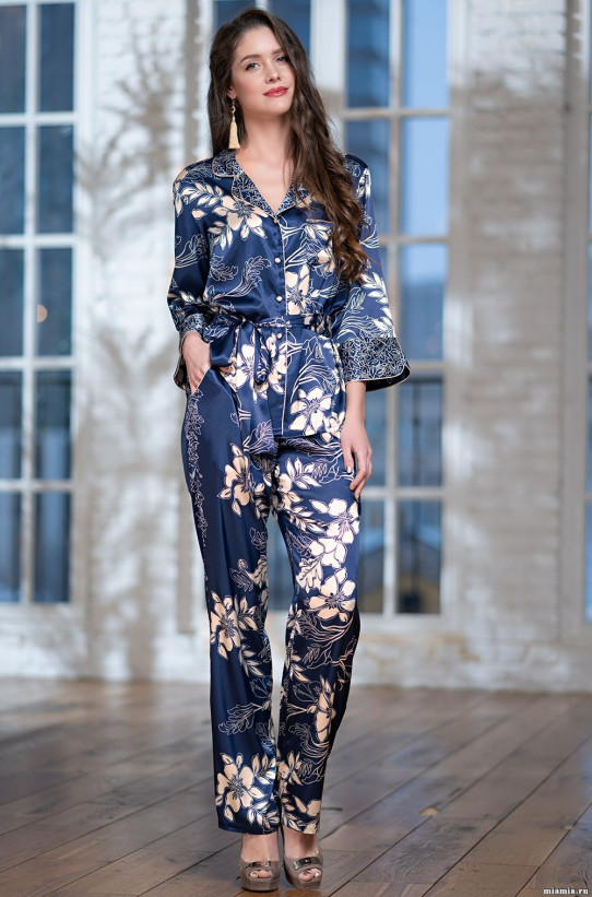 Комплект домашний женский Mia-Amore "Blue-Marine" 8446 