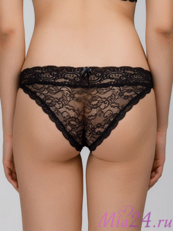 Кружевные трусики-слип Amelie "Nina" 1009-2 черный