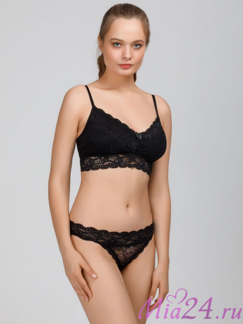 Кружевные трусики-слип Amelie "Nina" 1009-2 черный