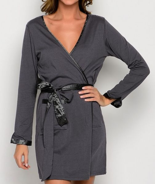 Халат женский Mia-Mia "Grace" 6163 черный