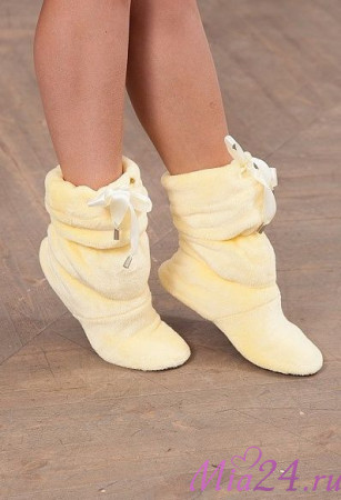 6 Сапожки домашние "Cleo" желтый