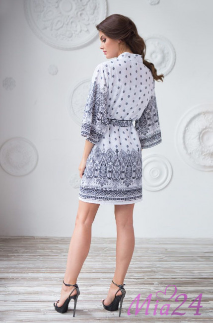 Халат женский домашний Mia-Mia "Leona" 16213 белый