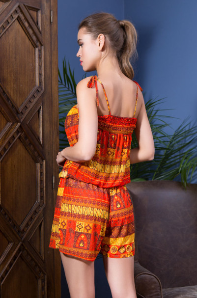 Комбинезон трикотажный женский Mia-Mia "Adelin" 19212 оранжевый 