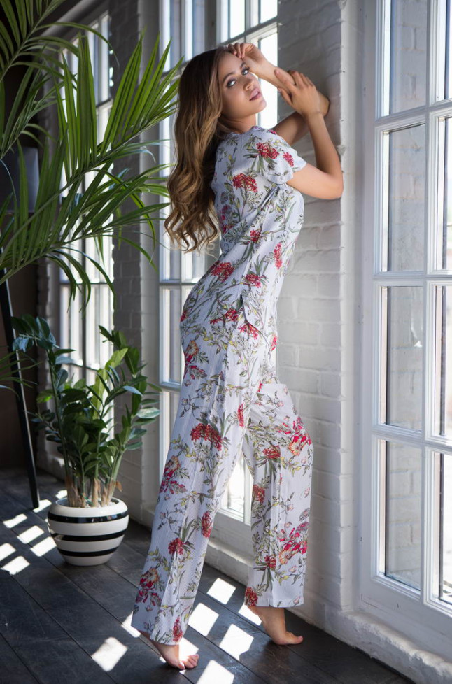 Женская пижама с брюками Mia-Mia "Alice" 16326 белый