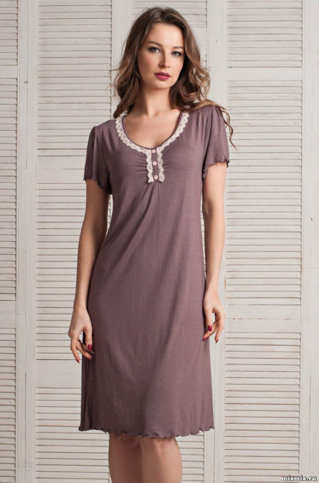 Сорочка женская из вискозы с бамбуком "Reina" 163 красный