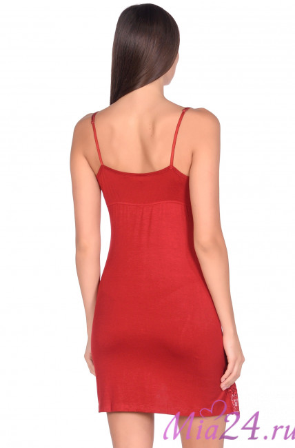 Сорочка женская из вискозы с бамбуком "Reina" 163 красный Сорочка женская из вискозы с бамбуком "Reina" 163 красный