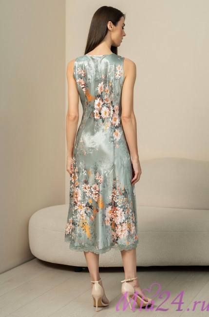 Сорочка длинная женская шелковая Mia-Amore "Azalia" 4411