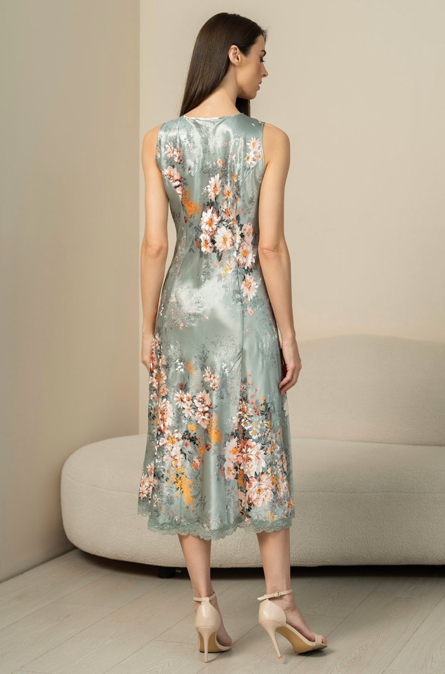 Сорочка длинная женская шелковая Mia-Amore "Azalia" 4411