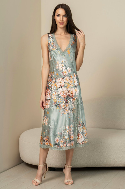 Сорочка длинная женская шелковая Mia-Amore "Azalia" 4411