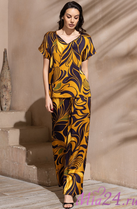 Комплект женский домашний с брюками Mia-Amore "Marcela" 4545