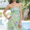 Туника пляжная из шифона Mia-Mia "Tropic Paradise" 9463 зеленый