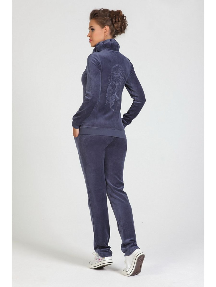 1502 Комплект велюровый Sogno синий