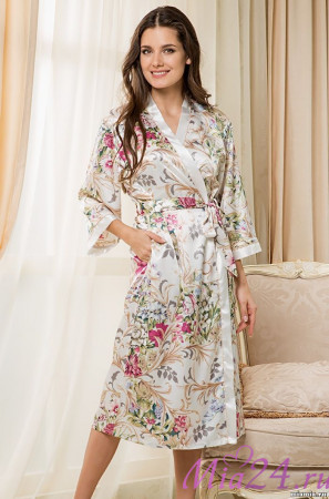 9529 Халат женский Roksana white