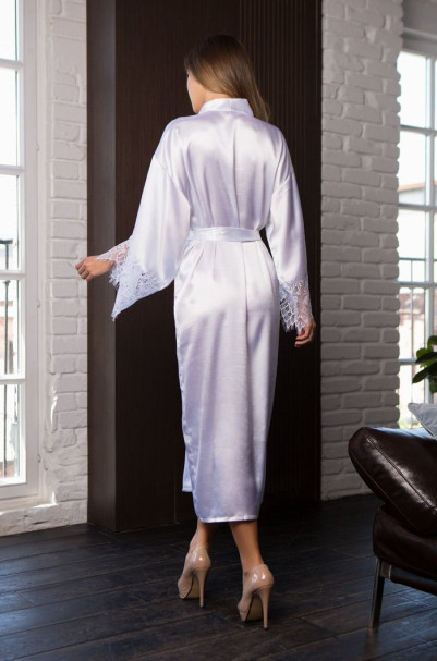 Халат женский длинный Mia-Mia "Evelin" 17539 белый