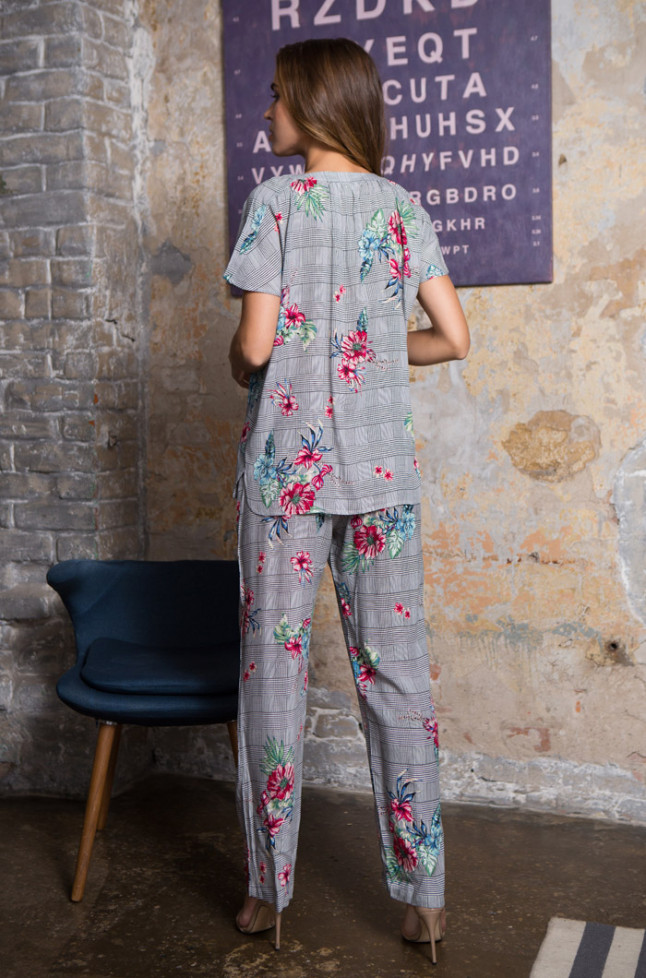 Женская пижама из вискозы Mia-Mia "Alice" 16326 серый