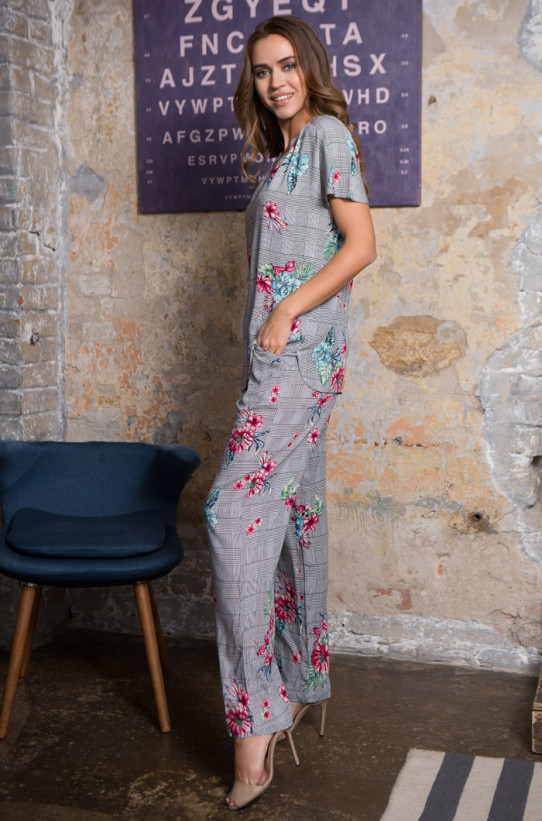 Женская пижама из вискозы Mia-Mia "Alice" 16326 серый