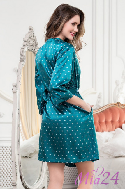 Халат женский Mia-Mella "Clever" 8943 изумруд