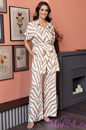 Комплект женский из вискозы с шелком Mia-Amore "Seville" 5066 бежевый