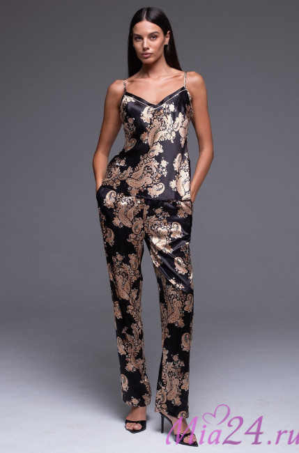 Комплект-тройка домашний шелковый Mia-Amore "Golden Flower" 3305 Комплект-тройка домашний шелковый Mia-Amore "Golden Flower" 3305