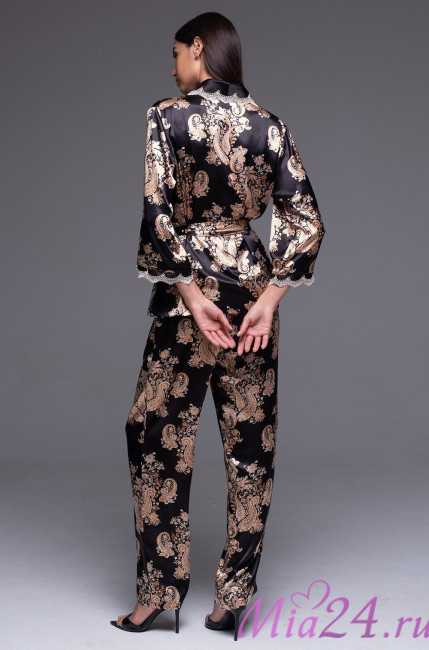 Комплект-тройка домашний шелковый Mia-Amore "Golden Flower" 3305 Комплект-тройка домашний шелковый Mia-Amore "Golden Flower" 3305