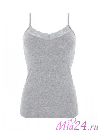 Майка женская из хлопка Cotonella "L'Altra" GD135 серый меланж