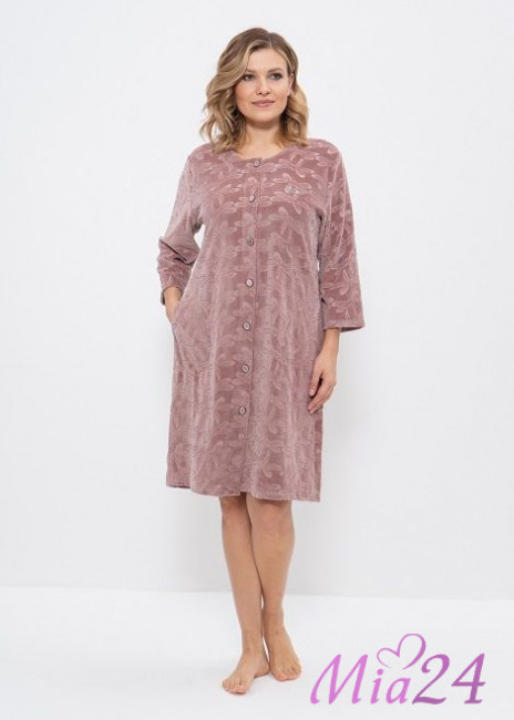 474 Халат женский "Cleo" кофейный