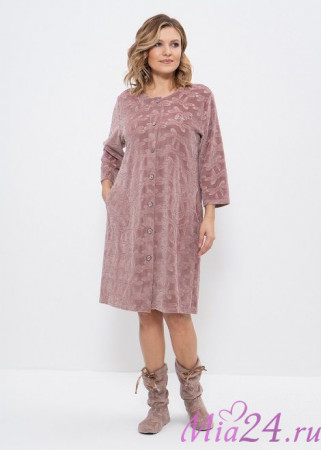 474 Халат женский "Cleo" кофейный