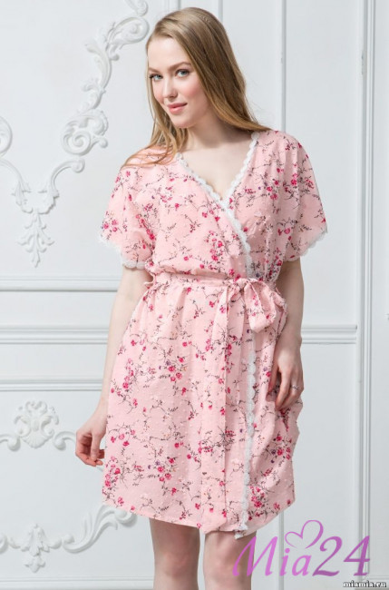 6473 Халат из хлопка "Emma" rose