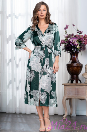 Халат длинный шелковый Mia-Amore "Agata" 3709 Халат длинный шелковый Mia-Amore "Agata" 3709