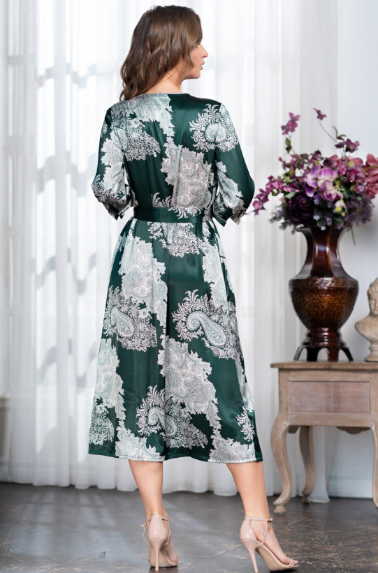 Халат длинный шелковый Mia-Amore "Agata" 3709